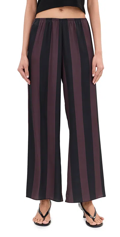 Le Bop Ellie Pants Chocolate/black Stripe In Purple