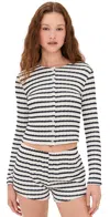 Le Bop Eloise Cardigan Navy/white
