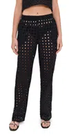 Le Bop Eyelet Odette Pants Black