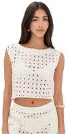 Le Bop Eyelet Odette Top Ivory