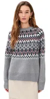 Le Bop Fair Isle Pullover Heather Multi