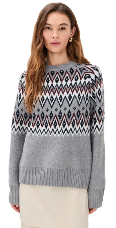 Le Bop Fair Isle Pullover Heather Multi
