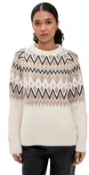 Le Bop Fair Isle Pullover Ivory Multi