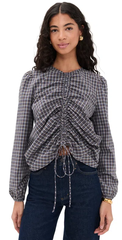 Le Bop Fallon Top Chocolate Check In Gray