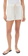 Le Bop Farrah Terry Shorts White