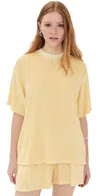 Le Bop Farrah Terry Tee Butter Yellow