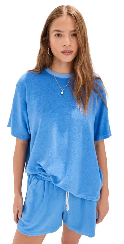 Le Bop Farrah Terry Tee Marina In Blue