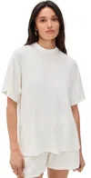 Le Bop Farrah Terry Tee White