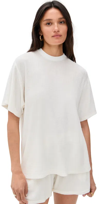 Le Bop Farrah Terry Tee White