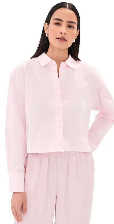 Le Bop Felicity Poplin Top Pale Pink In Purple