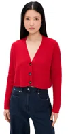 Le Bop Florence Cardigan Crimson In Red