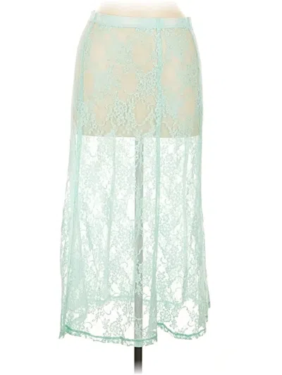 Pre-owned Le Bop Formal Skirt In Green