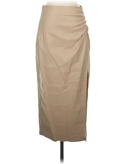 Pre-owned Le Bop Formal Skirt In Tan