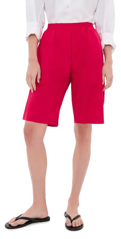 Le Bop Frances Bermuda Shorts Red
