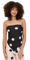 Le Bop Frankie Top Black/white Dot In Multi