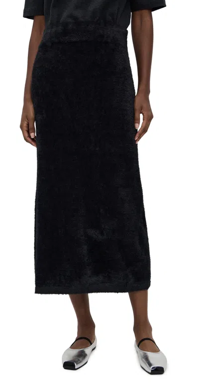 Le Bop Fuzzy Midi Skirt Black