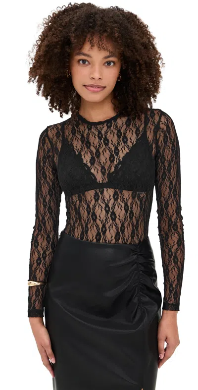 Le Bop Hannah Thong Bodysuit Black