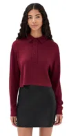 Le Bop Hayley Polo Merlot In Burgundy