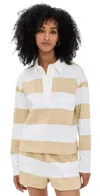 Le Bop Hayley Polo Shirt Khaki/white
