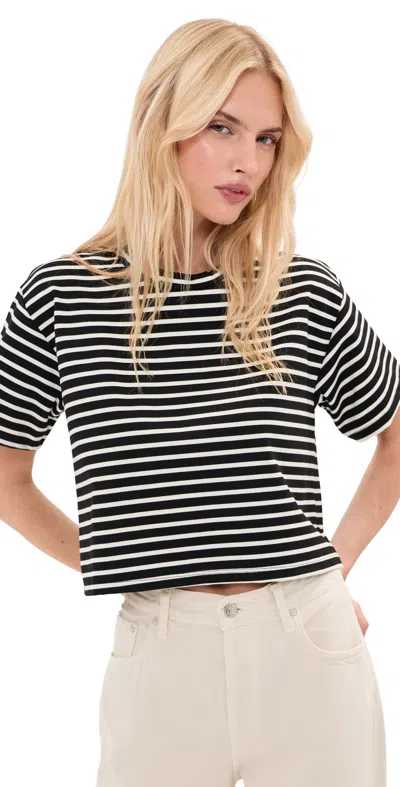 Le Bop Hazel Cropped Tee Crème/black