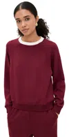 Le Bop Helene Sweatshirt Merlot In Burgundy