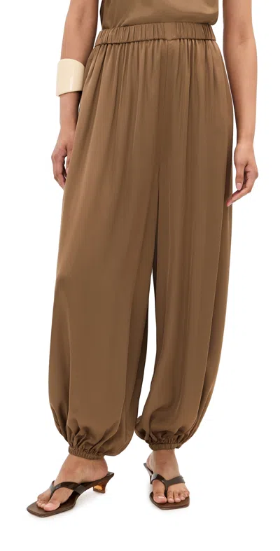 Le Bop Hunter Satin Balloon Pants Hazelnut In Brown