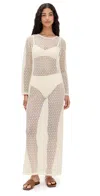 Le Bop Island Crochet Dress Natural In Brown