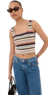 Le Bop Jensen Tank Sand Multi Stripe In Brown