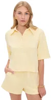 Le Bop Josephine Polo Top Butter Yellow