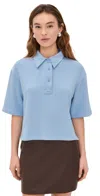Le Bop Josephine Polo Top Chambray Blue