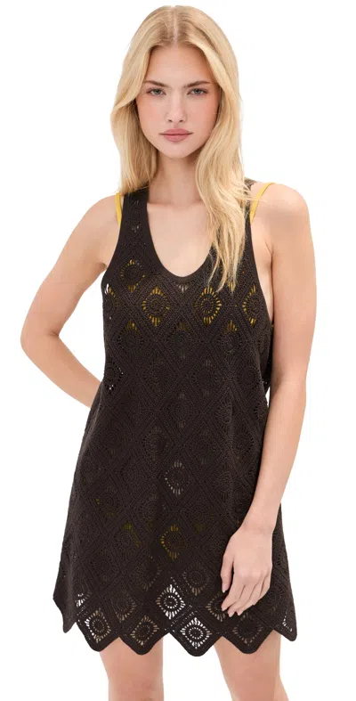 Le Bop Juno Crochet Dress Chocolate In Brown