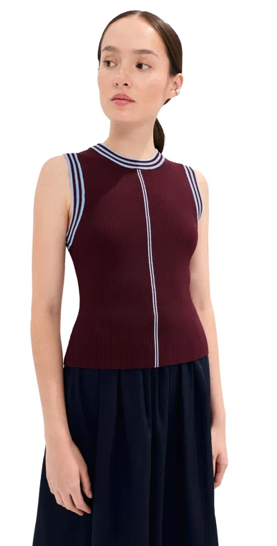 Le Bop Kara Tank Burgundy