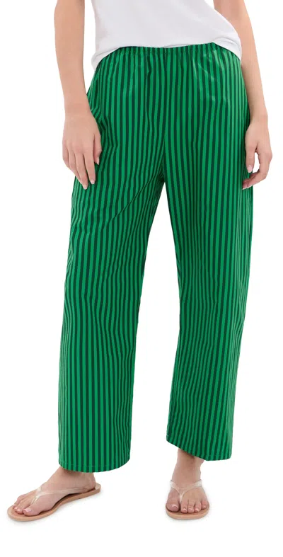 Le Bop Kelsey Pants Green/dark Green Stripe