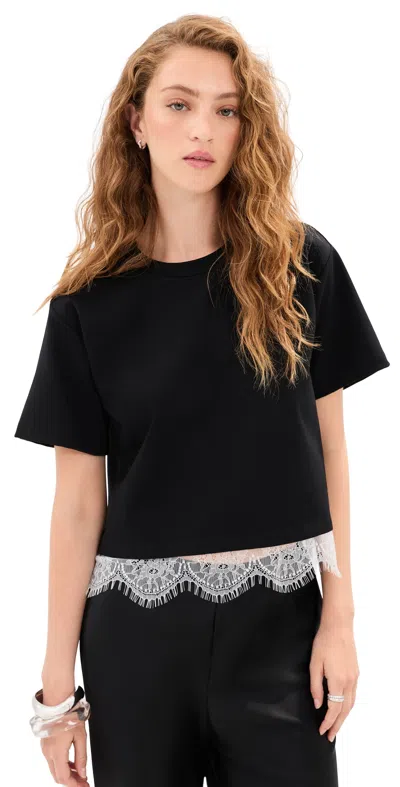 Le Bop Lace Hazel Tee Black/white