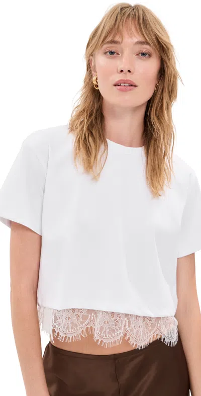 Le Bop Lace Hazel Tee White/white