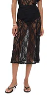 Le Bop Lace Skirt Black