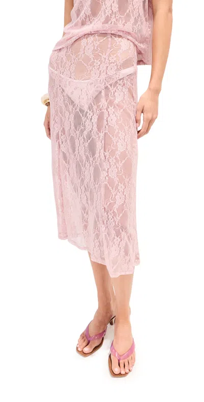 Le Bop Lace Skirt Pink
