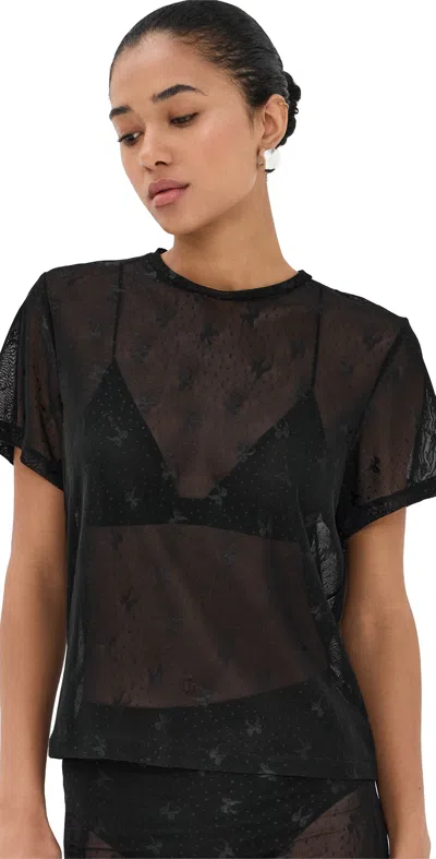 Le Bop Lace Tee Black Bow