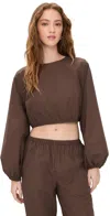 Le Bop Lillian Blouse Brown