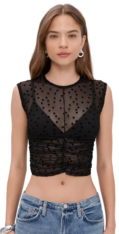Le Bop Lottie Top Black Polka Dot