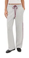 Le Bop Lou Sweatpants Heather Grey/merlot In Gray