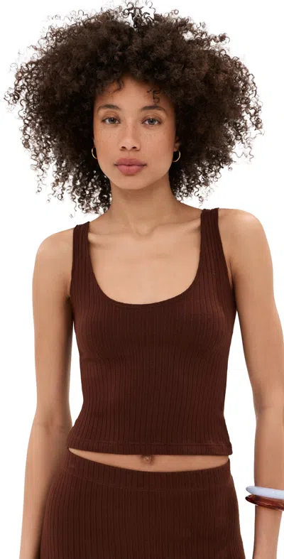 Le Bop Louise Tank Chocolate In Brown