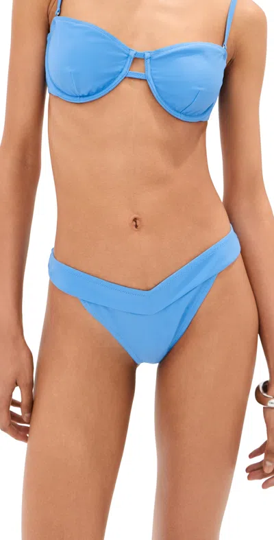Le Bop Low V Rise Bikini Bottoms Marina In Blue