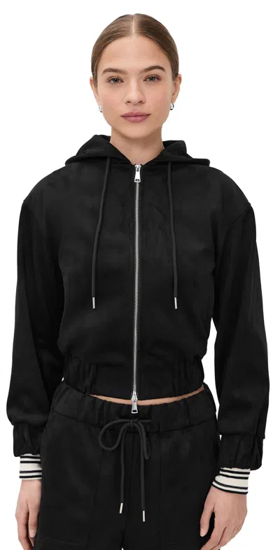 Le Bop Mabel Faux Suede Hoodie Black