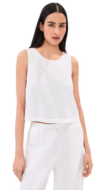 Le Bop Margot Linen Blouse White In Animal Print