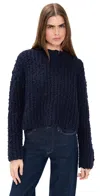 Le Bop Marina Pullover Sweater Navy In Blue