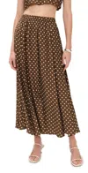 Le Bop Martha Skirt Chocolate Dot