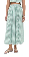 Le Bop Martha Skirt Green Stripe