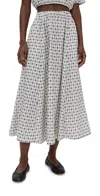 Le Bop Martha Skirt Ivory Dobby In White