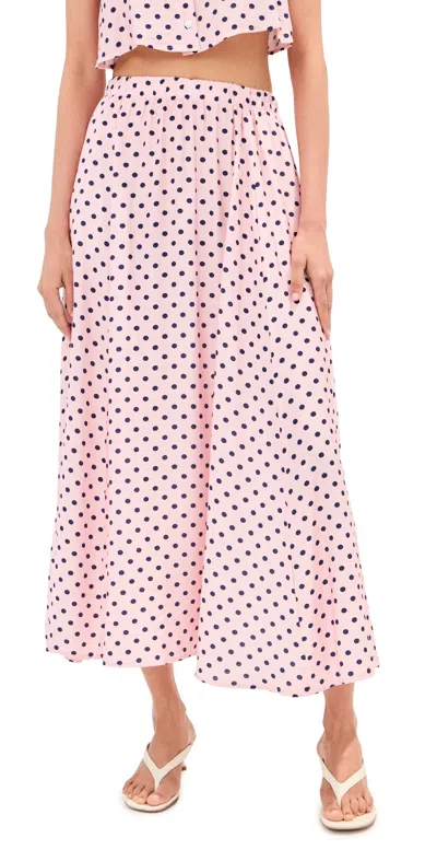 Le Bop Martha Skirt Pink Dot In Multi